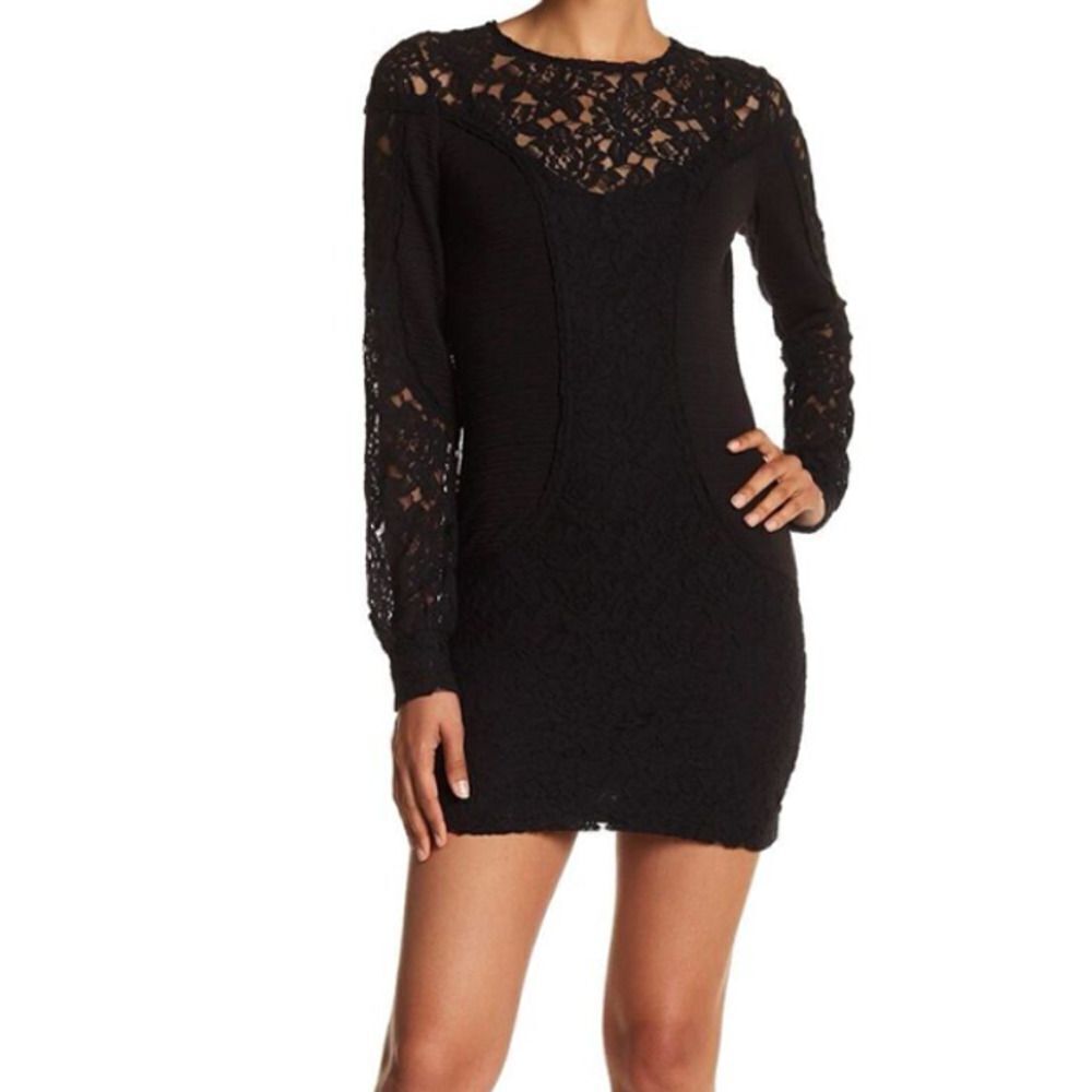 PLENTY BY TRACY REESE LACE BODYCON DRESS